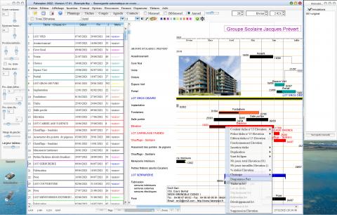 Nouvelle gestion des données de diagramme de Pert du logiciel de planning Faberplan Mac et PC 17.01