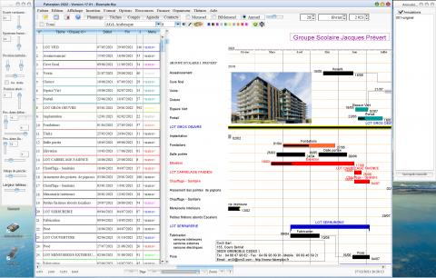 nouvelle version 2022 du logiciel de Planning Faberplan Mac OS X et PC Windows v17.01