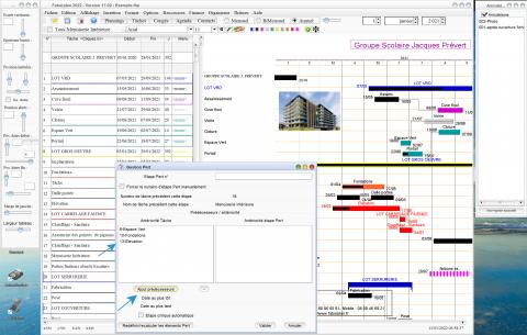 Amélioration de la gestion des prédécesseurs Pert dans le logiciel de planning Mac et PC Faberplan v17.02