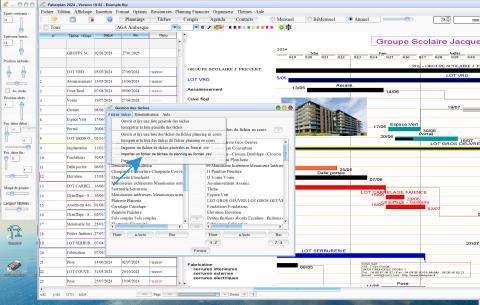 nouvel import csv de tâches dans le planning en cours du logiciel de planning de chantier et d'architecture Faberplan mac et pc 1902